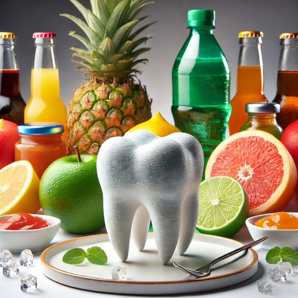 Acidic Foods and Beverages: Erosion of Enamel